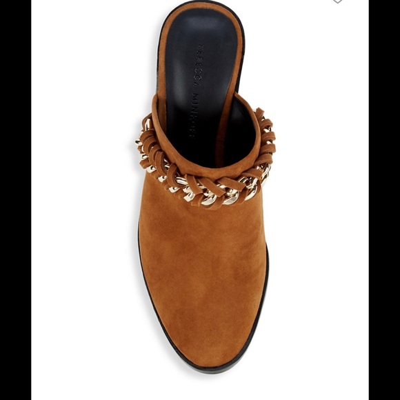 Rebecca Minkoff Galiyah Suede Stacked Heels Mules - Picture 5 of 9